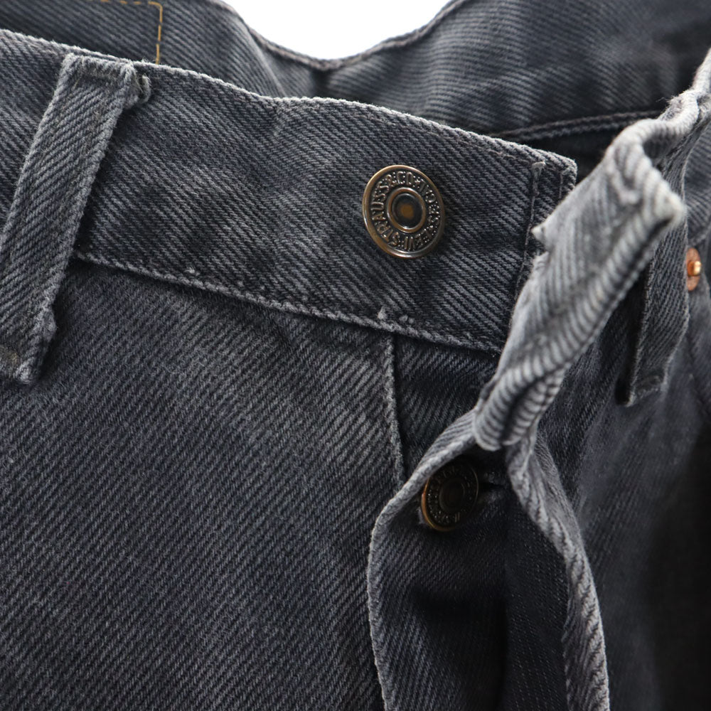 Levi's リーバイス 605 スペイン製 ユーロリーバイス ブラック デニムパンツ W31 ブラック ボタンフライ ジーンズ メンズ
