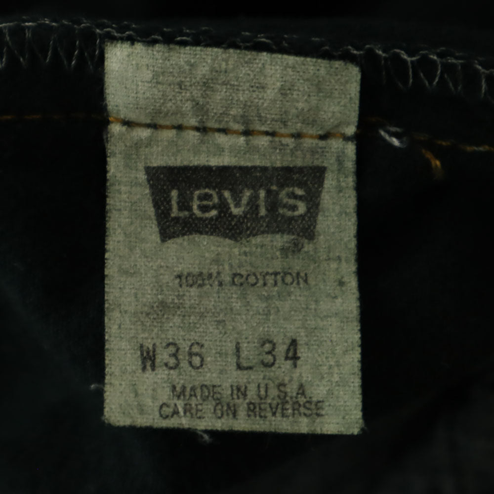 Levi's リーバイス 90s 501 USA製 後染め デニムパンツ W36 深緑系 ジーンズ ボタンフライ メンズ