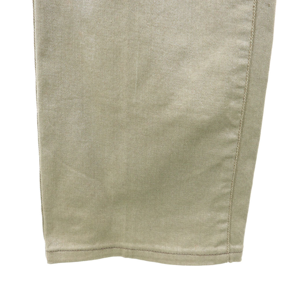 ARMANI COLLEZIONI アルマーニコレッツォーニ イタリア製 ラメ ロングパンツ W27 ベージュ ストレッチ レディース