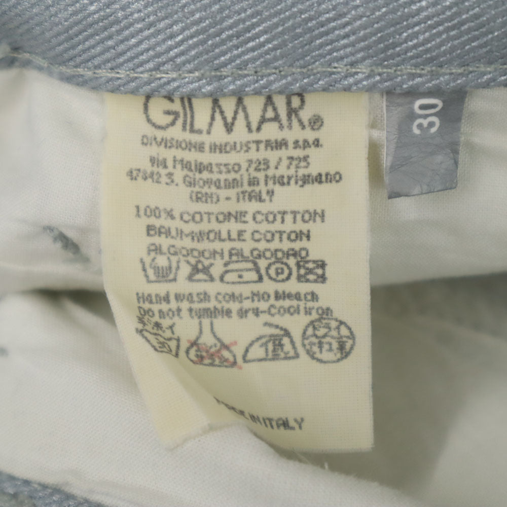 ICE JEANS アイスジーンズ ラメ ストレートデニムパンツ W30 ブルー系 GILMAR メンズ