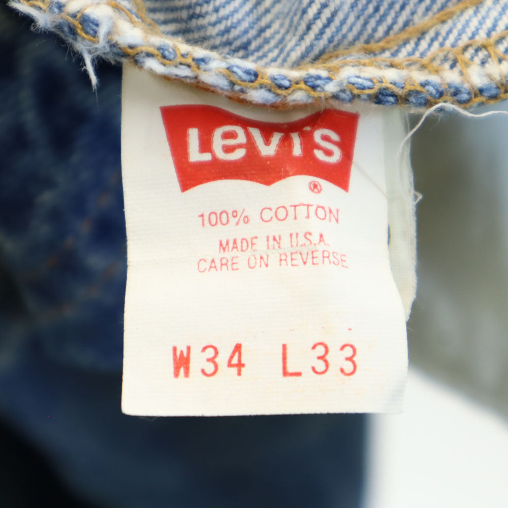 Levi's リーバイス 90s 510 USA製 デニムパンツ W34 ブルー ジーンズ メンズ