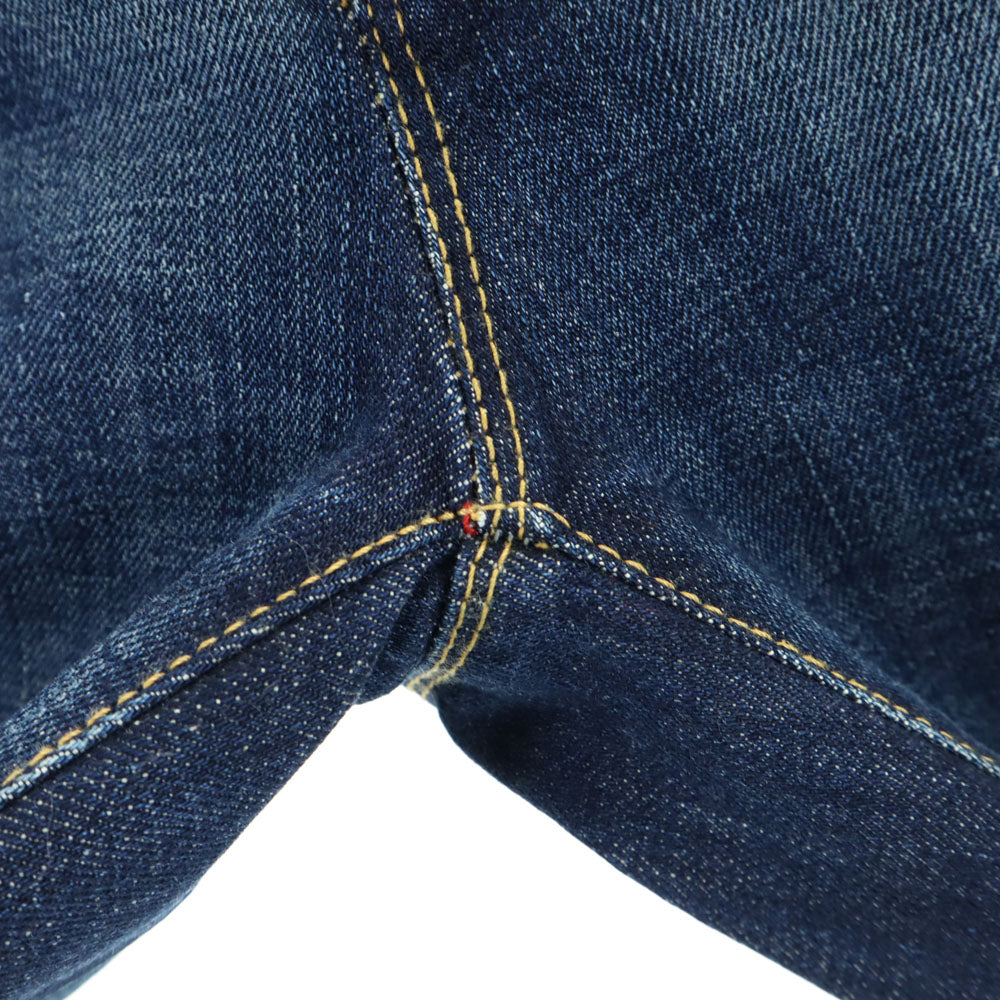 DSQUARED2 ディースクエアード イタリア製 ワイド デニムパンツ 40 インディゴ ジーンズ ペンキ ヴィンテージ加工 レディース