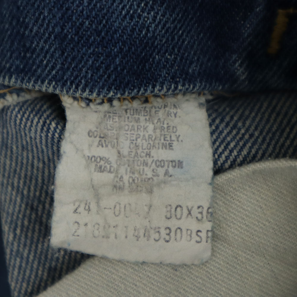 Lee リー 80s ヴィンテージ 42タロン ストレートデニムパンツ W30 ブルー メンズ