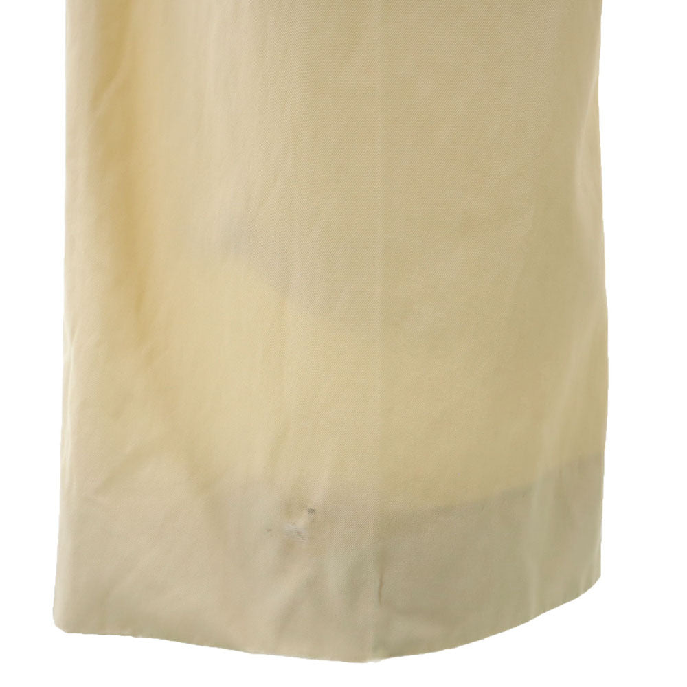 CELINE セリーヌ フランス製 ウールブレンド ブーツカットパンツ 34 ベージュ系 レディース