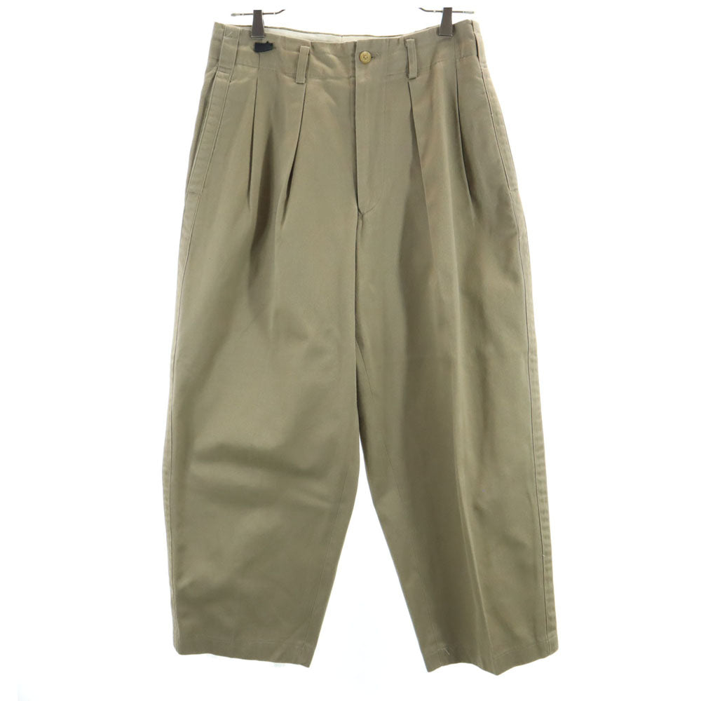 Y’s for men ワイズフォーメン 80s タック チノパンツ M ベージュ メンズ