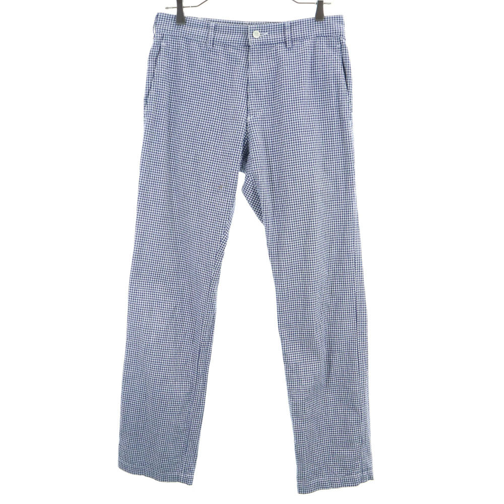COMME des GARCONS HOMME コムデギャルソンオム 00s 2008年 ギンガムチェック ロングパンツ S ネイビー メンズ