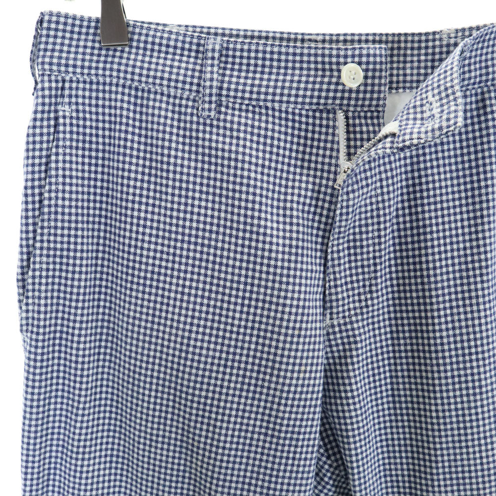 COMME des GARCONS HOMME コムデギャルソンオム 00s 2008年 ギンガムチェック ロングパンツ S ネイビー メンズ