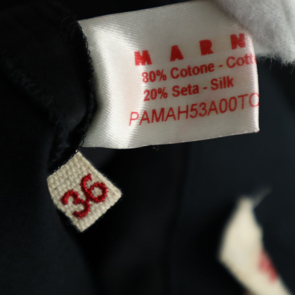 MARNI マルニ イタリア製 クロップドパンツ 36 ブラック レディース