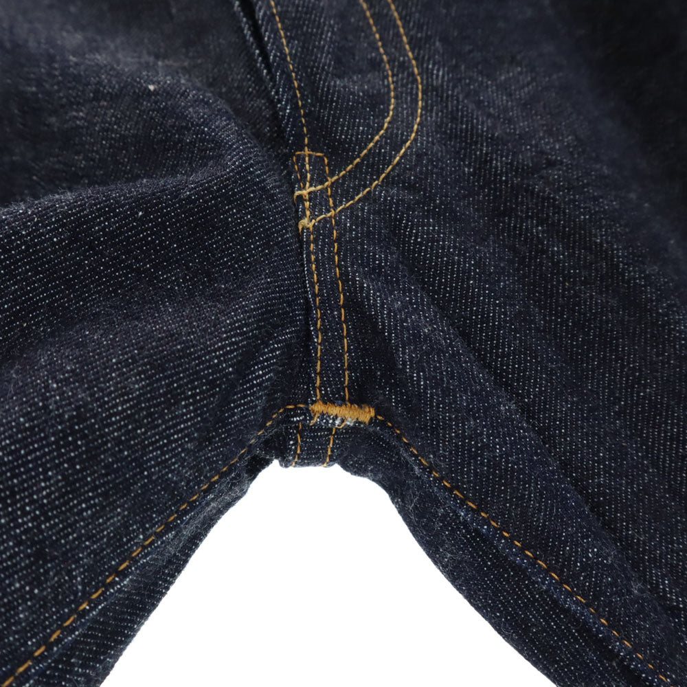 未使用 テクスチャーウィーメイド 日本製 タイトストレート デニムパンツ W30 インディゴ TEXTURE WE MADE フラッシャー付き メンズ