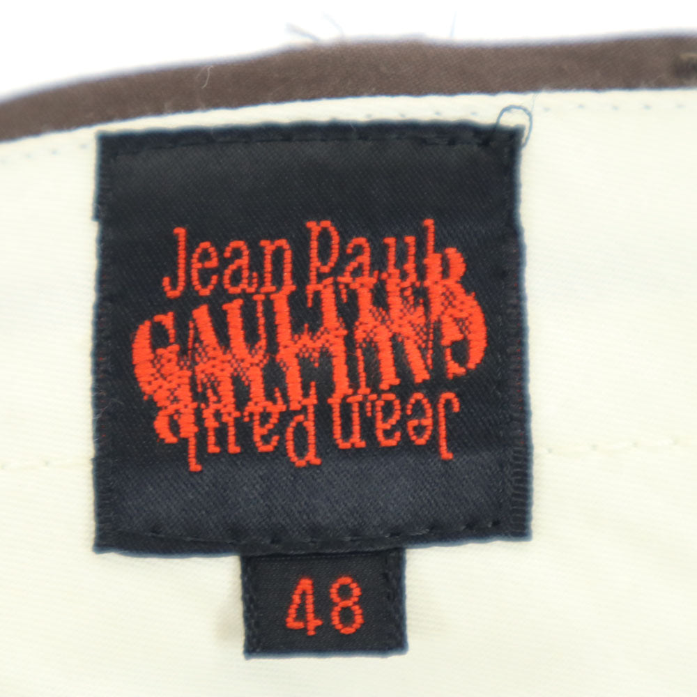 JEAN PAUL GAULTIER ジャンポールゴルチェ 未使用 スラックスパンツ 48 ブラウン タグ付き メンズ