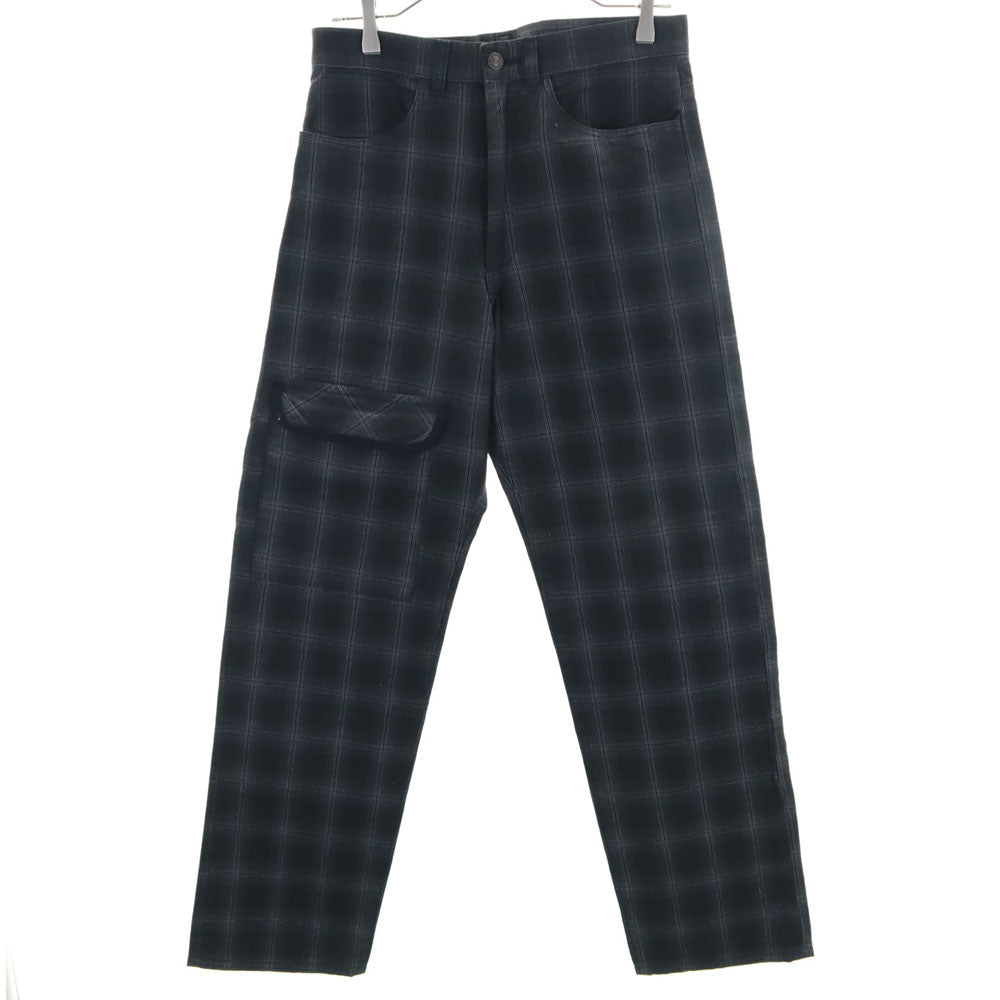 NEPENTHES ネペンテス 日本製 チェック柄 ロングパンツ S 黒系 メンズ