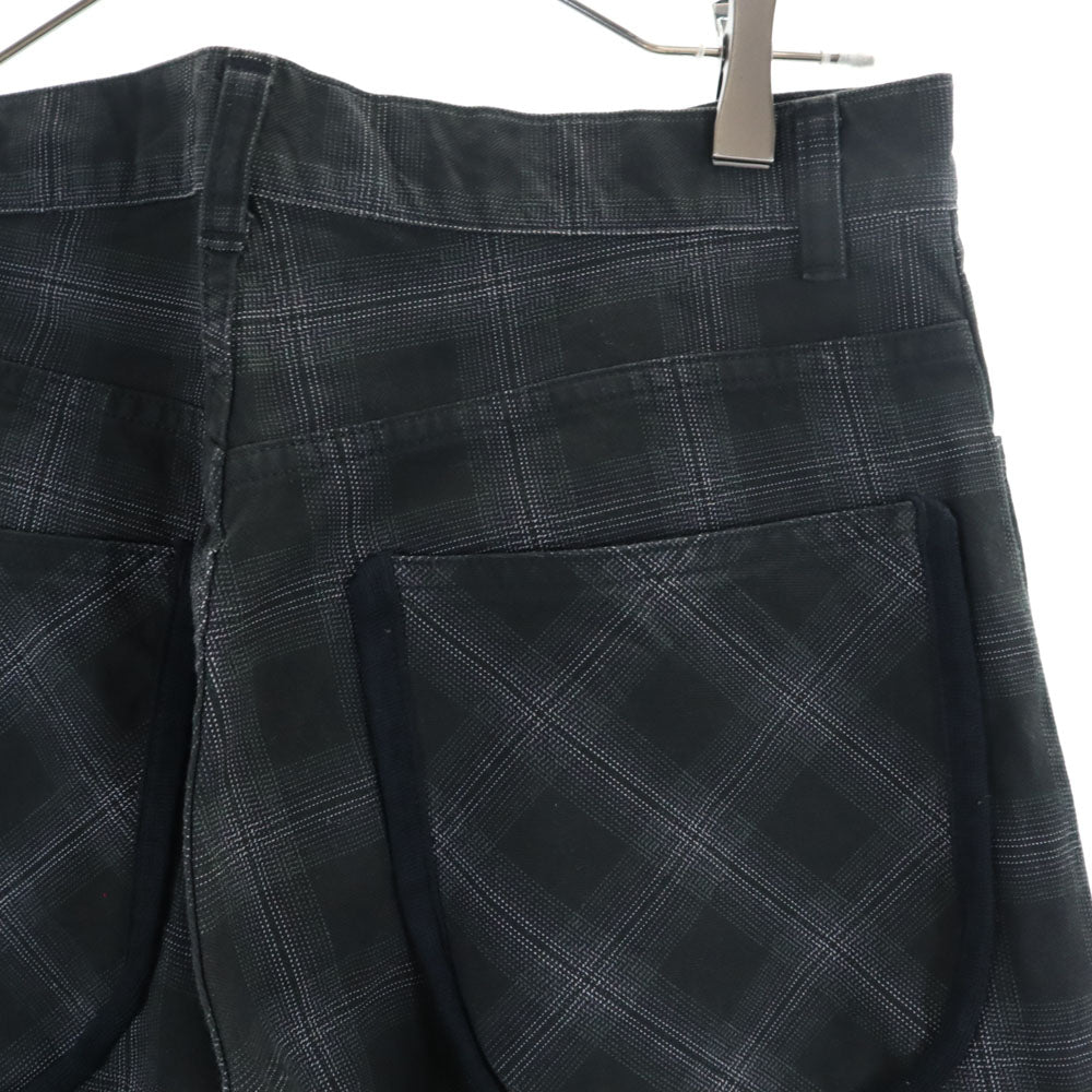 NEPENTHES ネペンテス 日本製 チェック柄 ロングパンツ S 黒系 メンズ