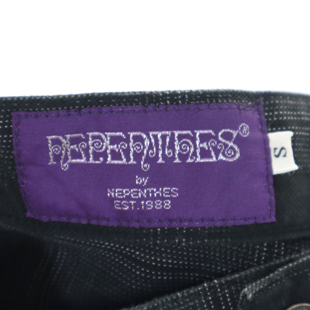 NEPENTHES ネペンテス 日本製 チェック柄 ロングパンツ S 黒系 メンズ