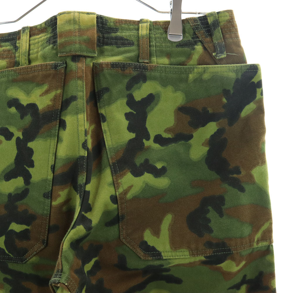 SASAFRAS ササフラス 日本製 カモフラ柄 ミリタリーパンツ M グリーン系 迷彩 メンズ
