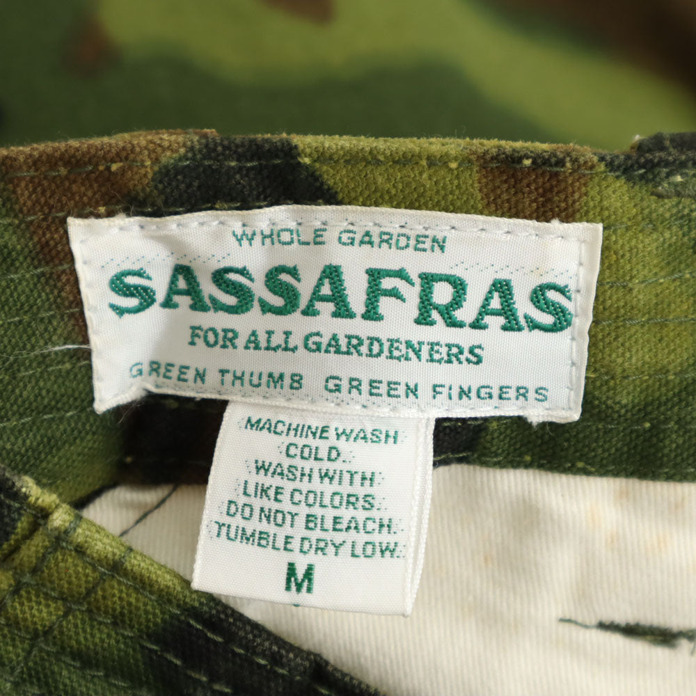 SASAFRAS ササフラス 日本製 カモフラ柄 ミリタリーパンツ M グリーン系 迷彩 メンズ