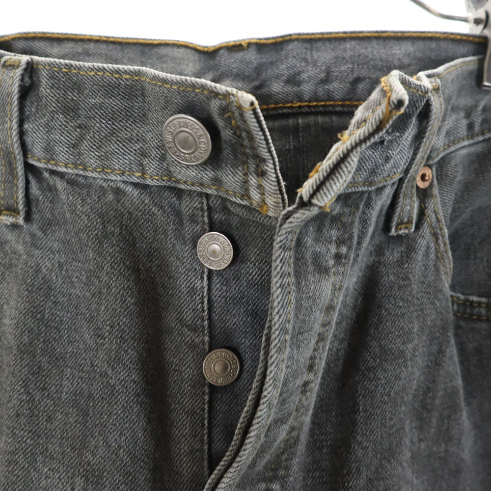 Levi's リーバイス 2001年 米国製 501 後染め ストレートデニムパンツ W34 グレー ジーパン ボタンフライ メンズ