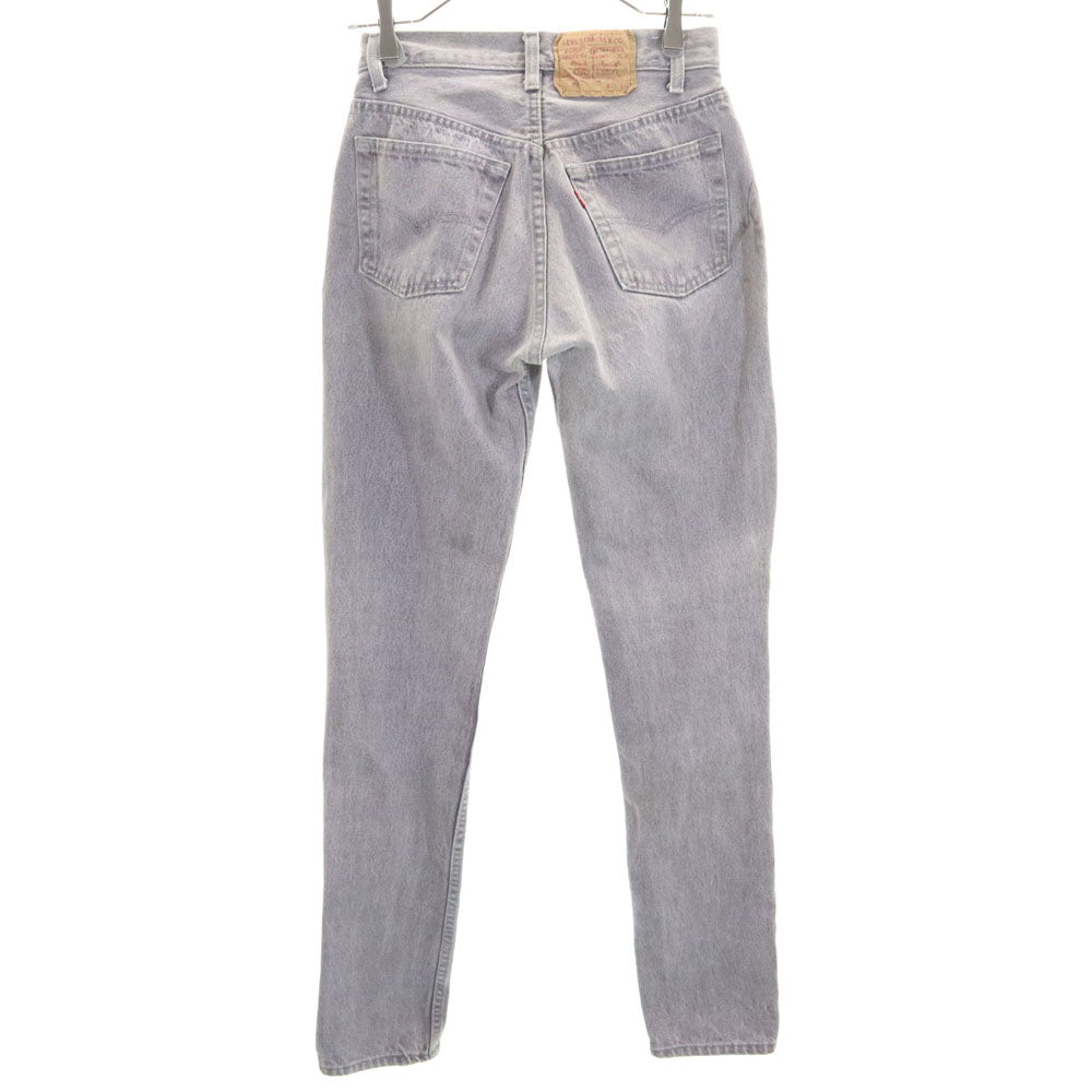 Levi's リーバイス 90s USA製 ブラックデニム 先染め デニムパンツ W28 グレー ジーンズ レディース