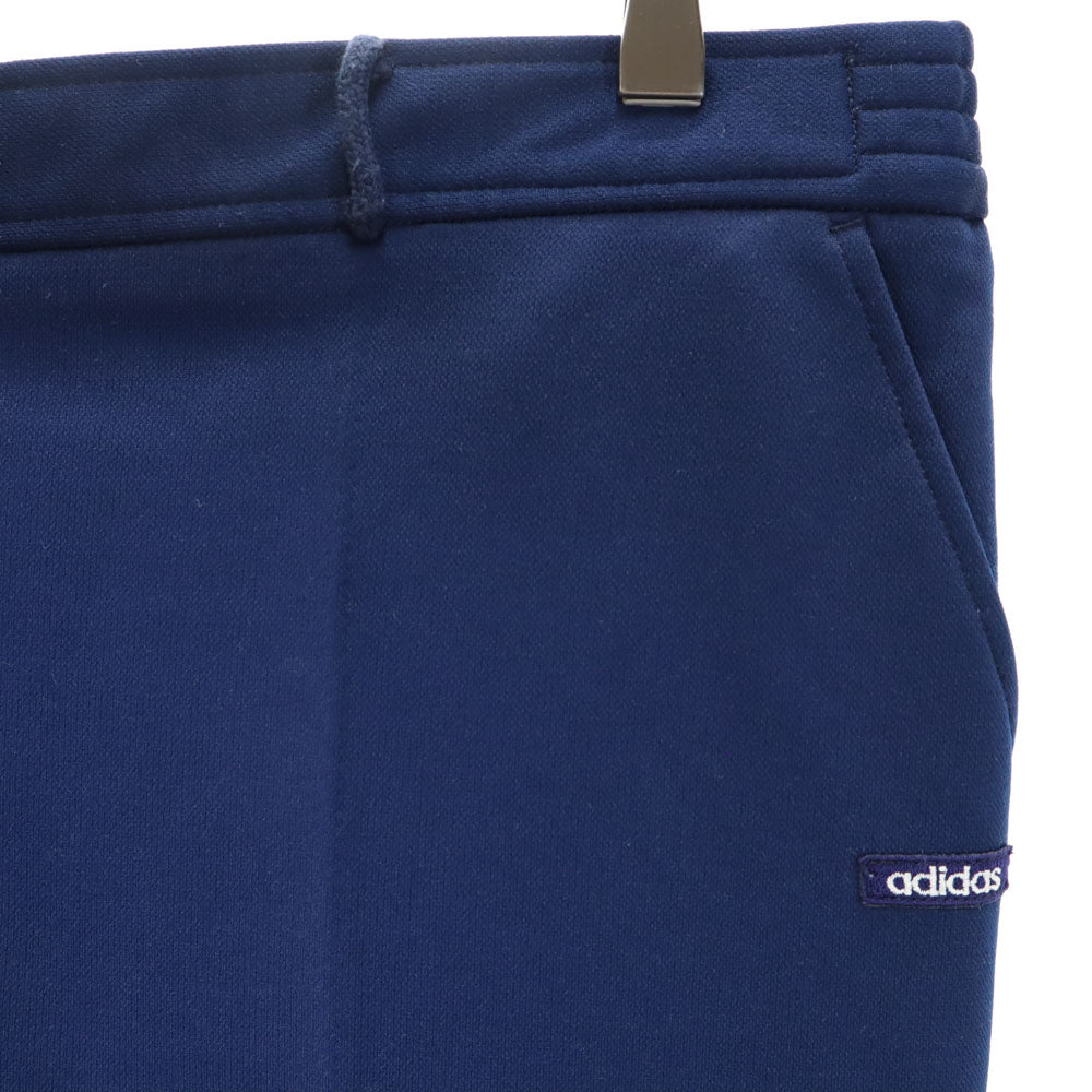 adidas アディダス 70s 西ドイツタグ デサント製 ヴィンテージ ジャージ スラックスパンツ ネイビー ウエストゴム メンズ