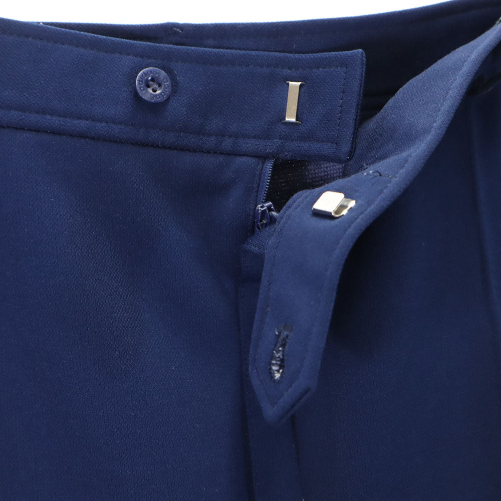 adidas アディダス 70s 西ドイツタグ デサント製 ヴィンテージ ジャージ スラックスパンツ ネイビー ウエストゴム メンズ