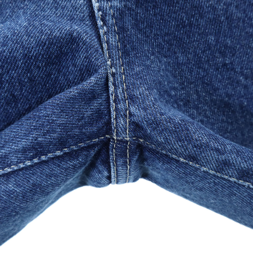 ヴェルサーチジーンズクチュール イタリア製 テーパードデニムパンツ W28 ネイビー レディース