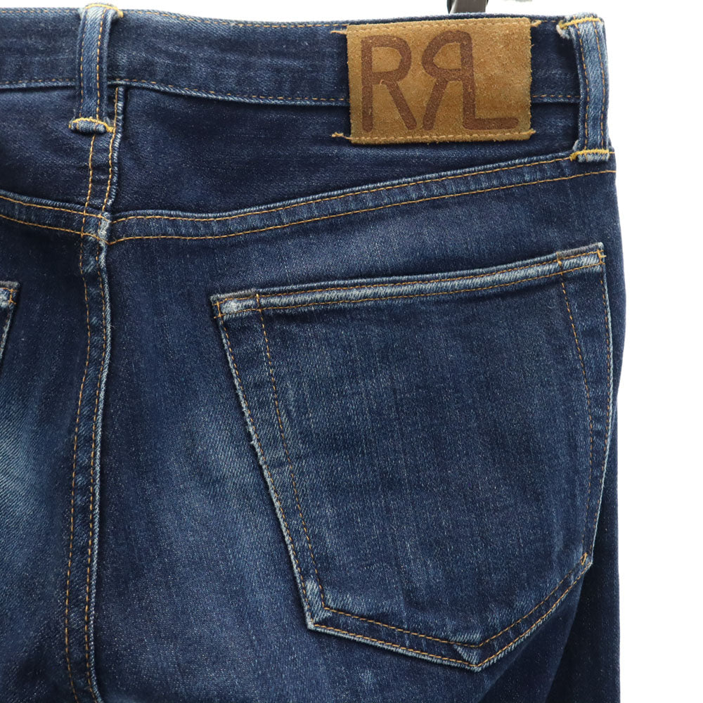 ダブルアールエル USA製 スキニーフィット デニムパンツ W27 インディゴ RRL ジーンズ レディース