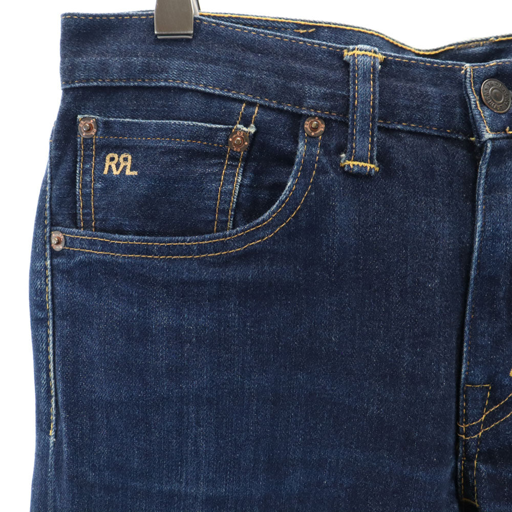 ダブルアールエル USA製 スキニーフィット デニムパンツ W27 インディゴ RRL ジーンズ レディース