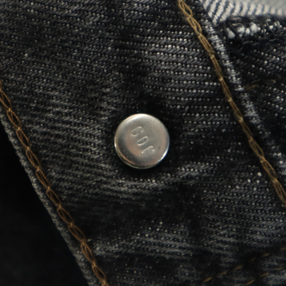 Levi's リーバイス 80s 603 日本製 後染め ブラック デニムパンツ W28 ブラック ジーンズ ボタンフライ メンズ