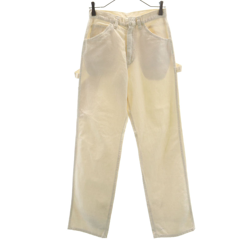 Dickies ディッキーズ 70s 黒タグ ヴィンテージ ペインターパンツ W28 アイボリー系 ワーク レディース