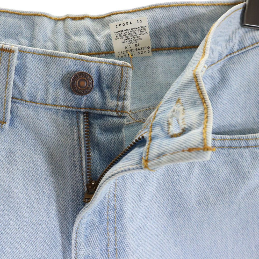 Levi's リーバイス 90s 512 USA製 スリムフィット テーパードデニムパンツ 9 アイスブルー系 ジーンズ レディース