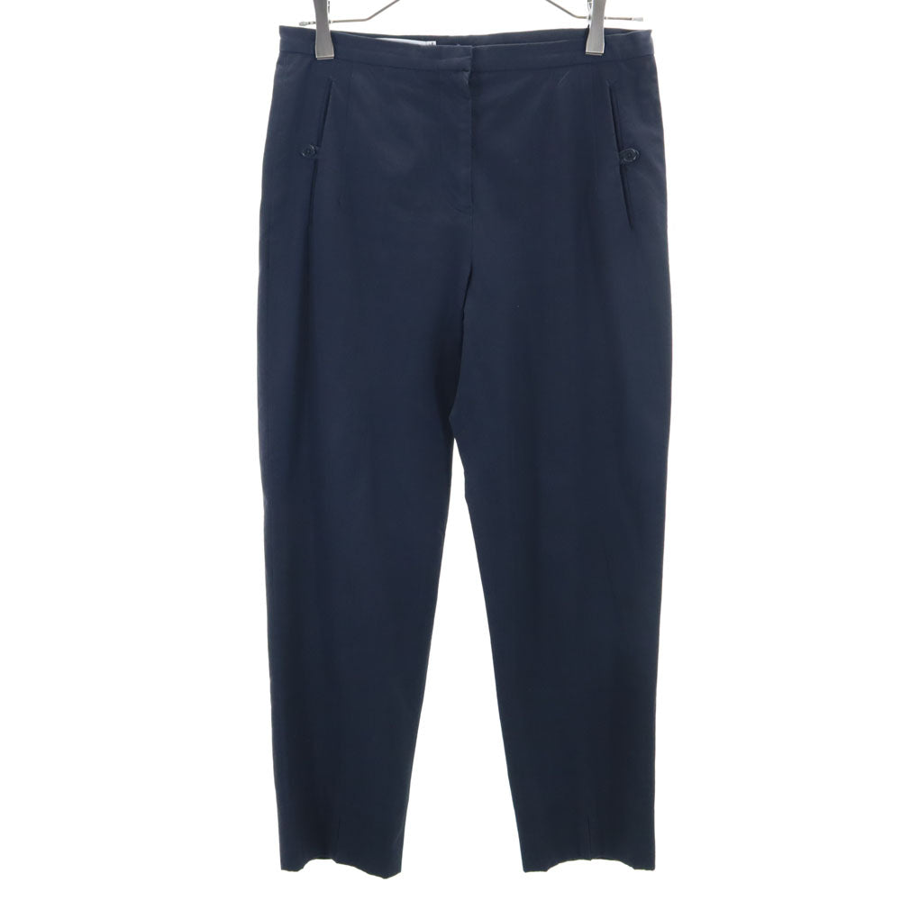 JIL SANDER ジルサンダー イタリア製 スラックスパンツ 34 ネイビー レディース