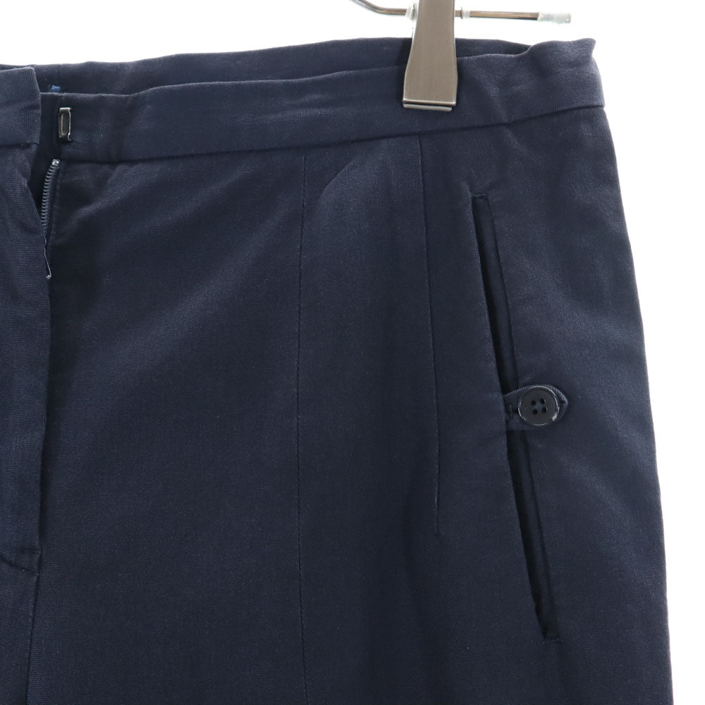 JIL SANDER ジルサンダー イタリア製 スラックスパンツ 34 ネイビー レディース