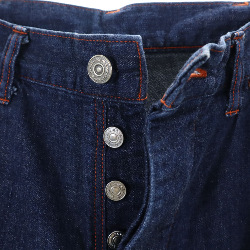 ONE-PIECEOFROCK ワンピースオブロック ペインターパンツ W32 ブルー系 ボタンフライ メンズ