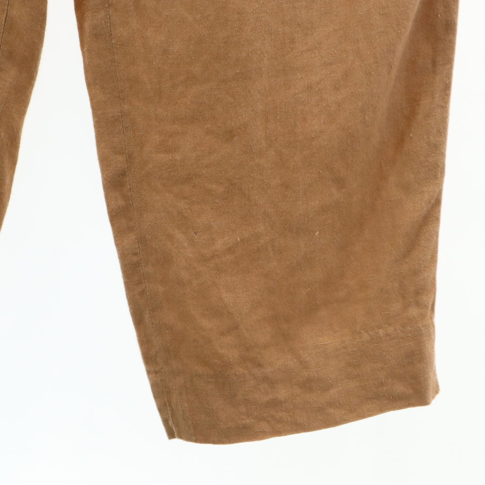 イッセイミヤケ 90s オールド オンリミット リネンパンツ S ブラウン系 ISSEY MIYAKE レディース