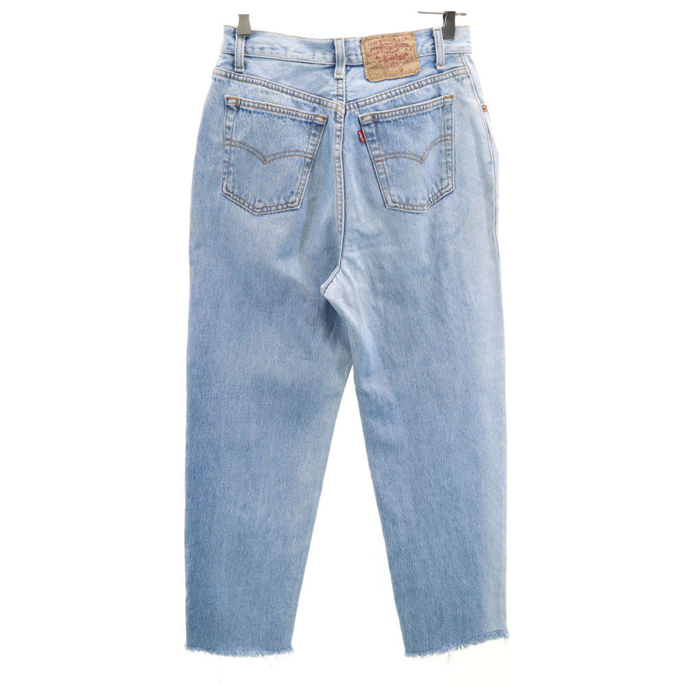 Levi's リーバイス 90s 17501-0115 USA製 カットオフ テーパードデニムパンツ 11 ボタンフライ レディース
