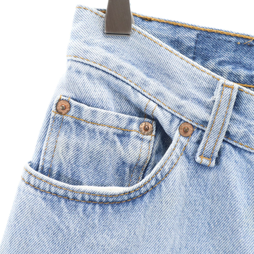 Levi's リーバイス 90s 17501-0115 USA製 カットオフ テーパードデニムパンツ 11 ボタンフライ レディース