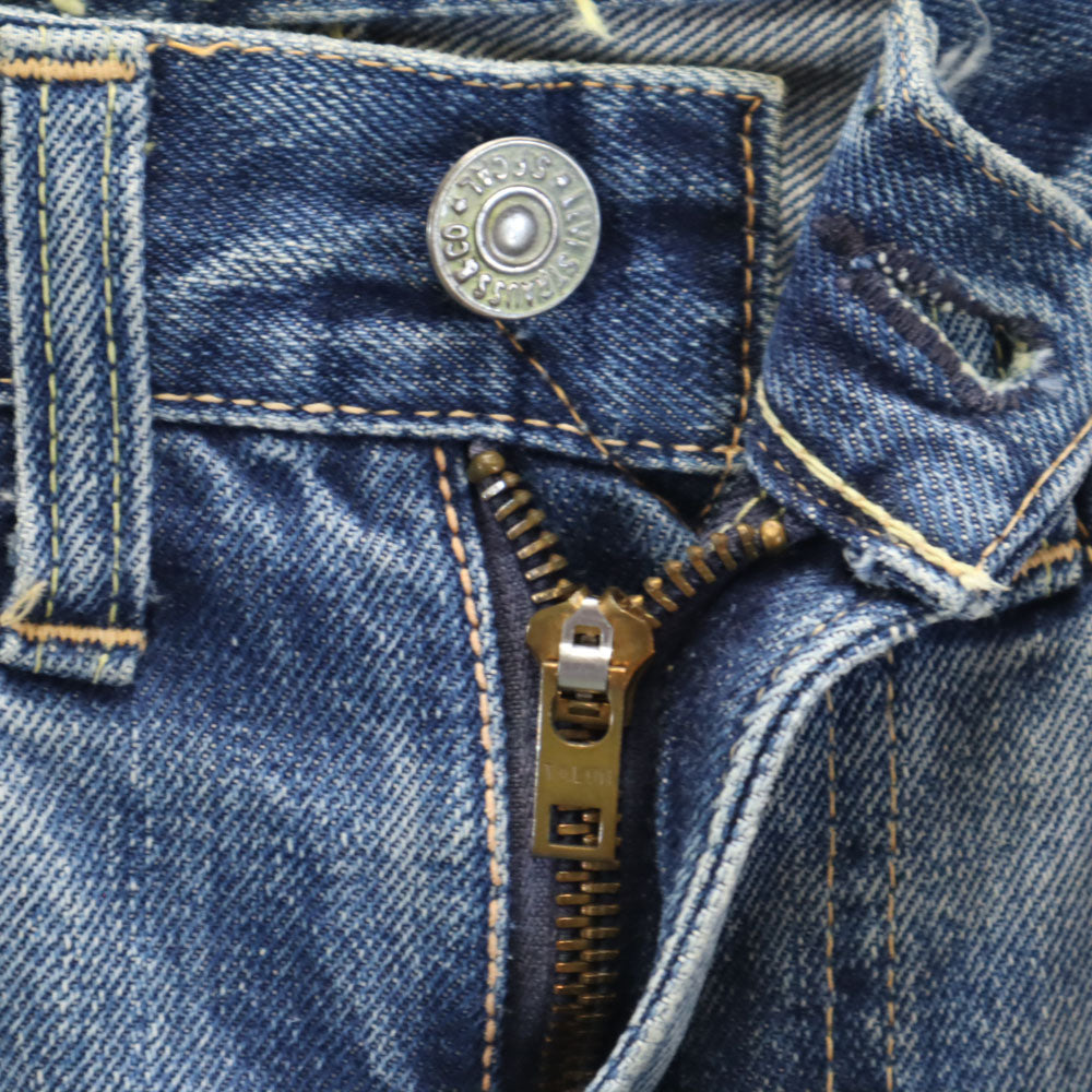 Levi's リーバイス 60s 551ZXX BIG E Vステッチ オフセットループ ボタン裏W イエローステッチ ストレートデニムパンツ タロンジップ 赤耳 裏リベット メンズ