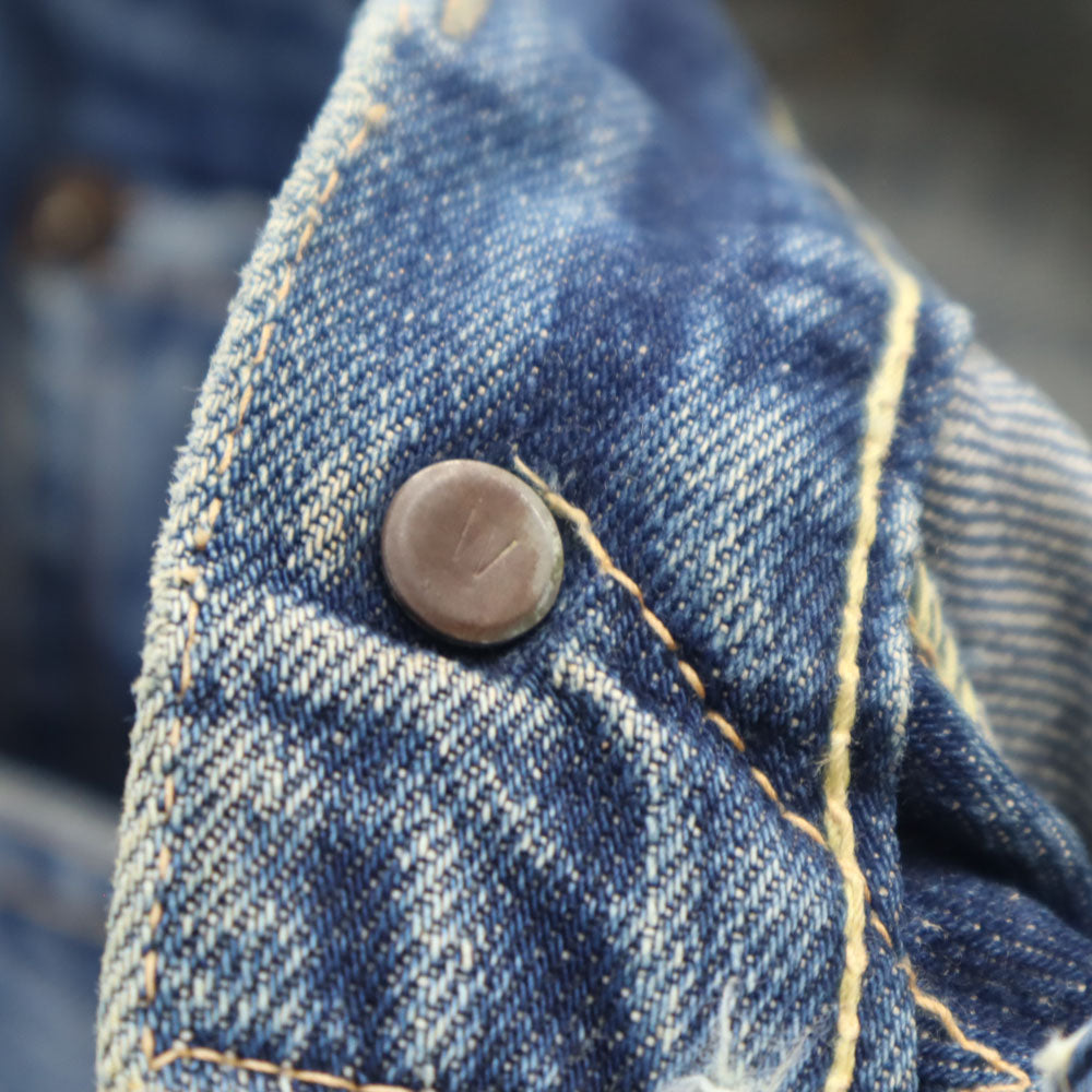Levi's リーバイス 60s 551ZXX BIG E Vステッチ オフセットループ ボタン裏W イエローステッチ ストレートデニムパンツ タロンジップ 赤耳 裏リベット メンズ