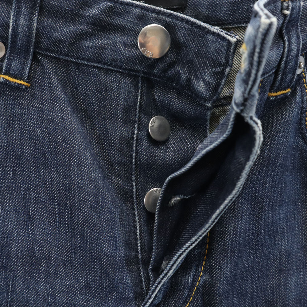 RAF BY RAF SIMONS ラフバイラフシモンズ ストレートデニムパンツ W28 ネイビー ジーパン ボタンフライ メンズ