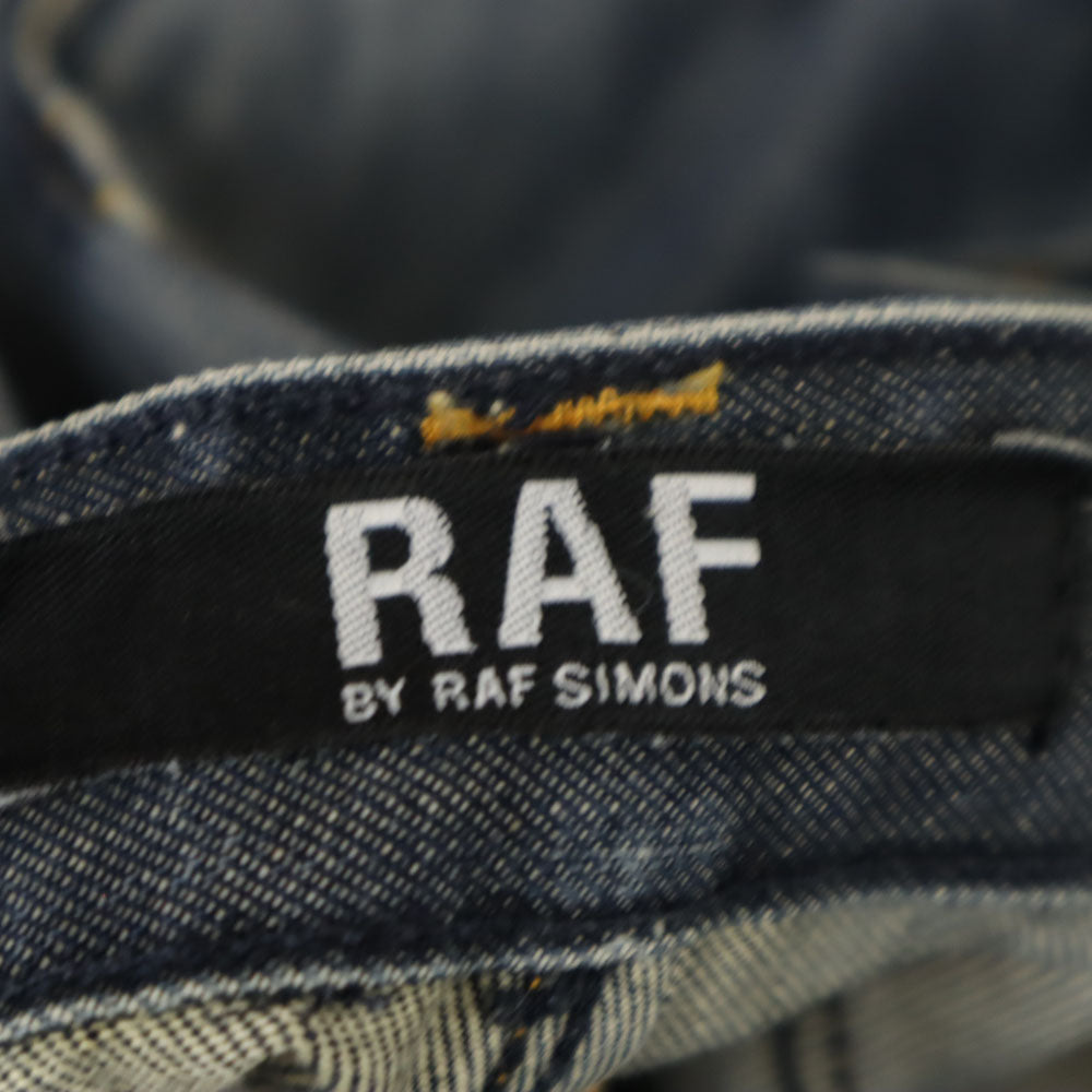 RAF BY RAF SIMONS ラフバイラフシモンズ ストレートデニムパンツ W28 ネイビー ジーパン ボタンフライ メンズ