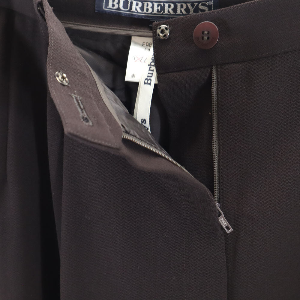 Burberrys バーバリーズ 90s ウール オールド スラックスパンツ 17 ブラウン レディース