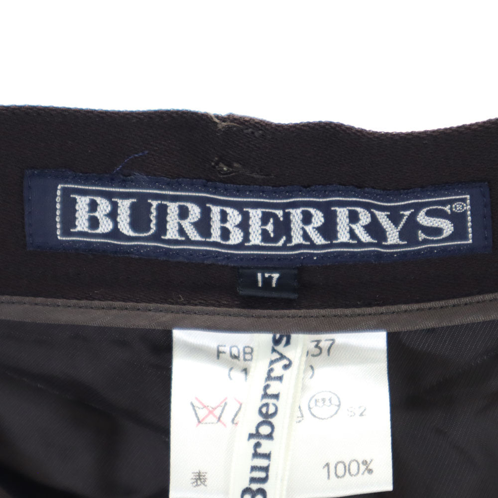 Burberrys バーバリーズ 90s ウール オールド スラックスパンツ 17 ブラウン レディース