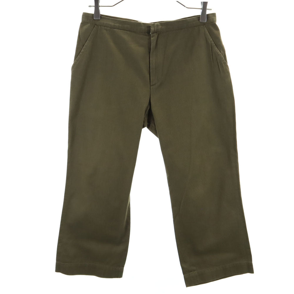 LIMI feu リミフゥ 日本製 コットンパンツ S カーキ系 レディース