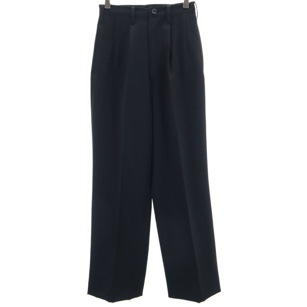 Yohji Yamamoto ヨウジヤマモト プリュスノアール 日本製 ウールパンツ 2 ブラック #NAME? レディース