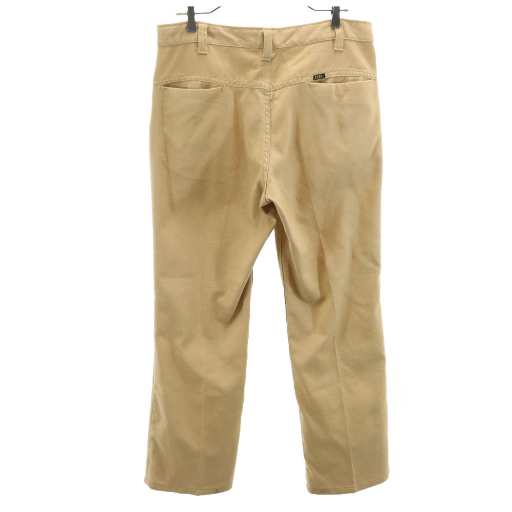 リー 80s ヴィンテージ 42タロン ロングパンツ ベージュ Lee メンズ