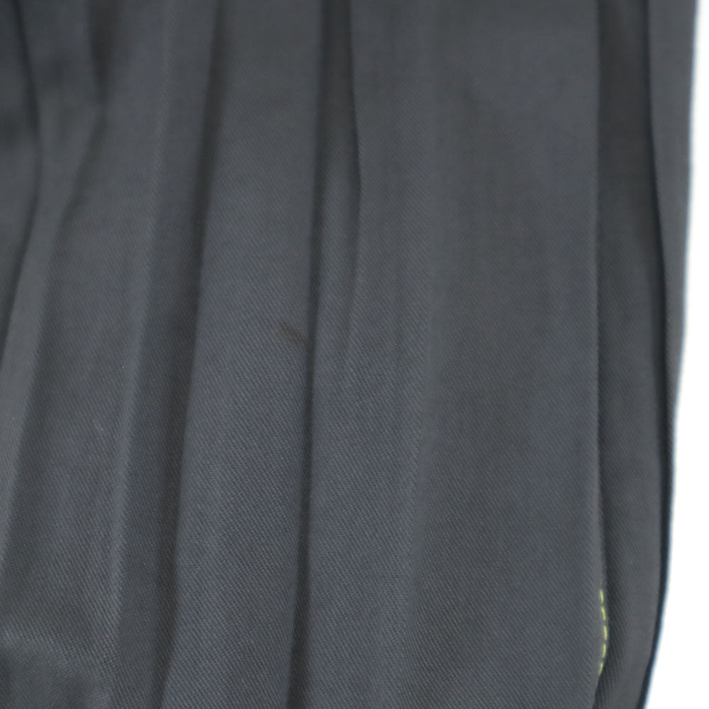 ISSEY MIYAKE イッセイミヤケ 日本製 プリーツ加工 ロングパンツ S チャコールグレー メンズ