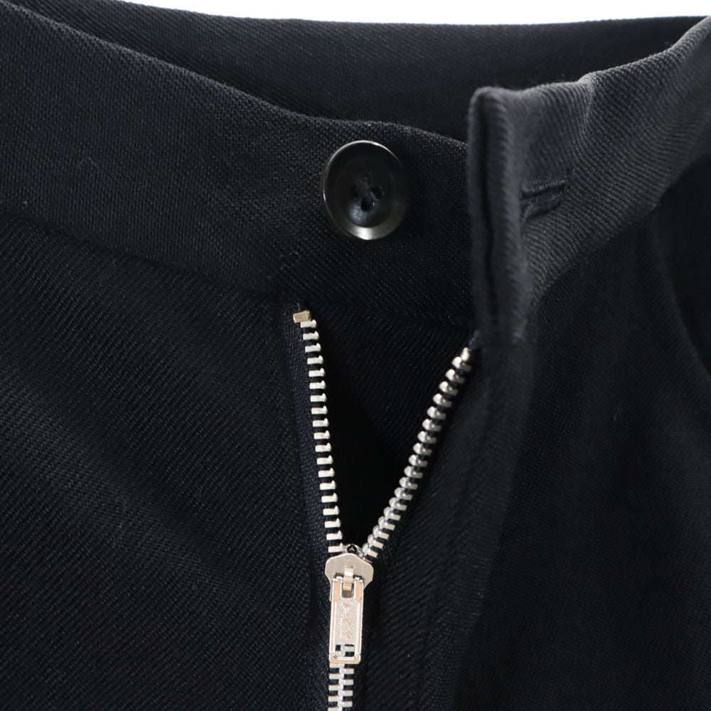 Yohji Yamamoto ヨウジヤマモト 日本製 ウール スラックスパンツ 2 黒 レディース