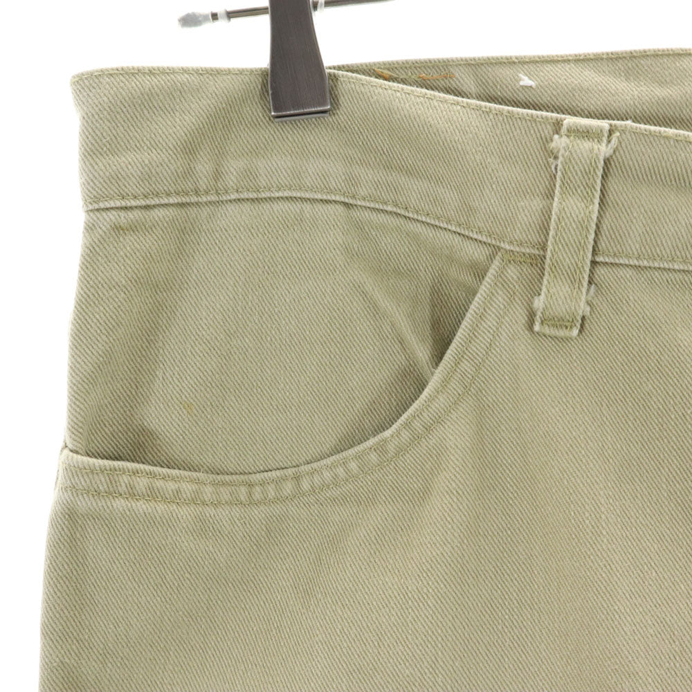 リーバイス 80s 日本製 518-1024 ヴィンテージ ストレートデニムパンツ W34 ベージュ Levi's ジーパン メンズ