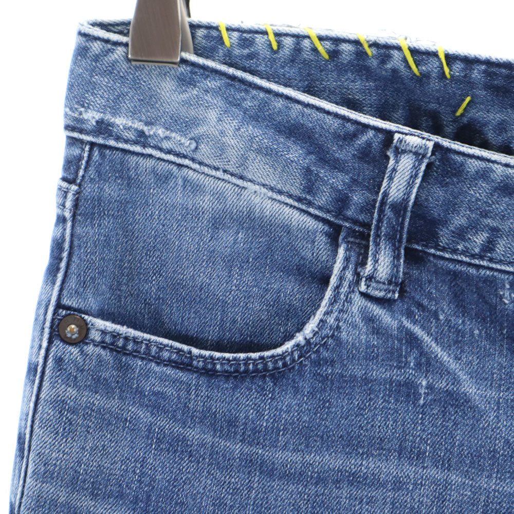 R.H Vintage ロンハーマンヴィンテージ 日本製 カットオフ加工 スキニーデニムパンツ W24 ブルー系 ジーンズ レディース