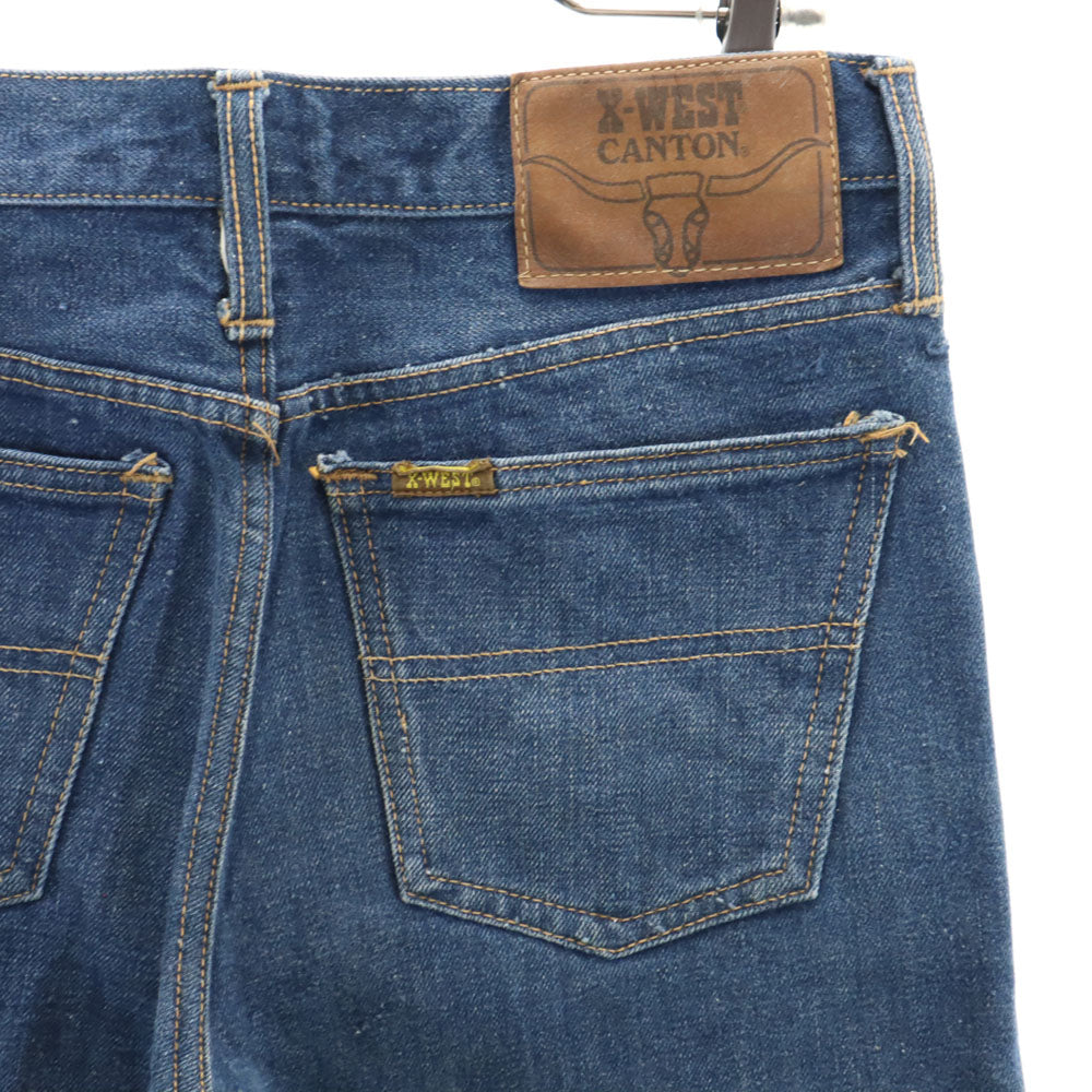 キャントン 70s ヴィンテージ デニムパンツ 80cm ブルー系 CANTON X-WEST ジーンズ メンズ