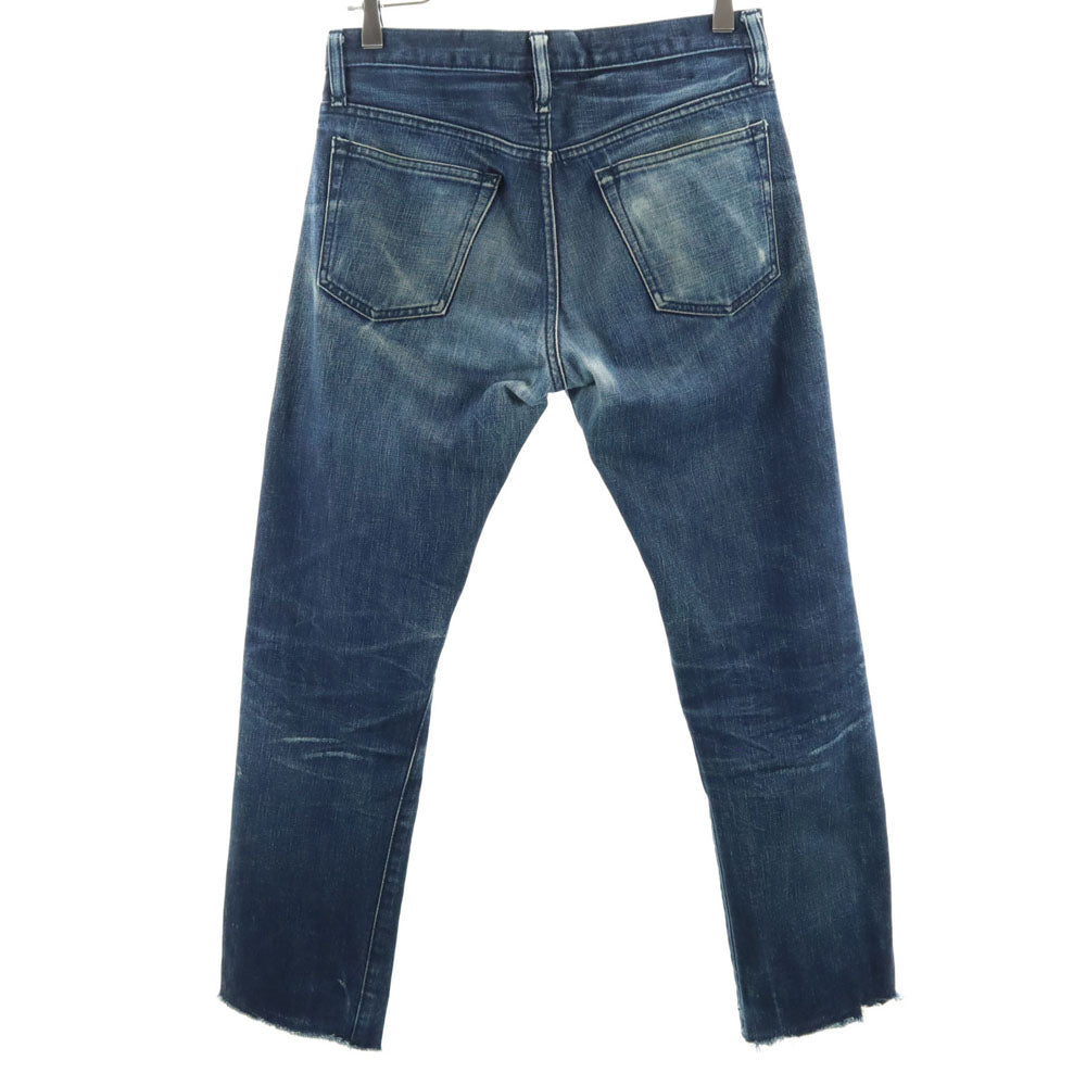 KITSUNE キツネ 日本製 カットオフ ストレートデニムパンツ w29 ボタンフライ メンズ